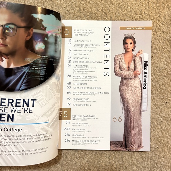 Miss America 100 Years Competition Magazine Program Book 2021 - Picture 2 of 4